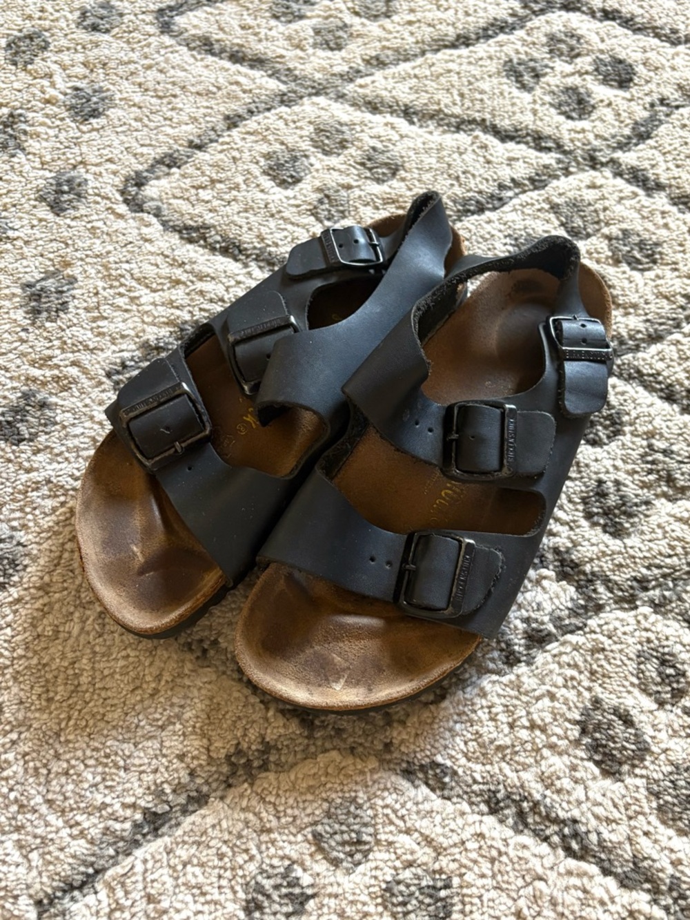 Birkenstock black Milano sandals